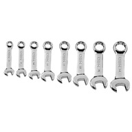 Očkoploché kľúče 8-19 mm (krátke), sada 8 ks Očkoploché kľúče 8-19 mm (krátke), sada 8 ks