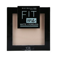 MAYBELLINE FIT ME Zmatňujúci púder na tvár 104 Soft Ivory 8,2g MAYBELLINE FIT ME Zmatňujúci púder na tvár 104 Soft Ivory 8,2g