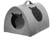Plstený domček pre mačku, rozmer S 40x30x25cm