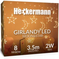 ZÁVESNÉ LAMPY SVETELNÉ ZÁCLONY HVIEZDY GARLANDA DO IZBY NA BALKÓNE 3,5 m ZÁVESNÉ LAMPY SVETELNÉ ZÁCLONY HVIEZDY GARLANDA DO IZBY NA BALKÓNE 3,5 m