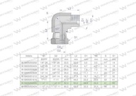 AB 1 1/4" palcové hydraulické koleno BSP Waryński AB 1 1/4" palcové hydraulické koleno BSP Waryński