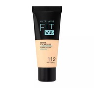 MAYBELLINE FIT ME MATTIFYING FOUNDATION SOFT BEIGE 112 MAYBELLINE FIT ME MATTIFYING FOUNDATION SOFT BEIGE 112