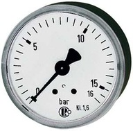 Pružinový tlakomer 50mm 0-10bar 1/4 \ '\' zadný