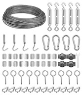 SADA OCEĽOVÝCH KÁBLOV 2MM 30M NEREZ 61W1 7x7 SADA OCEĽOVÝCH KÁBLOV 2MM 30M NEREZ 61W1 7x7