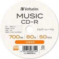 Verbatim Music CD-R Audio 20 ks stacionárnych nahrávok.