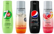 Sirupy Sodastream BEZ CUKRU PEPSI 7UP OVOCIE 4x Sirupy Sodastream BEZ CUKRU PEPSI 7UP OVOCIE 4x