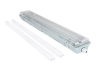 HERMETICKÁ LAMPA 60CM + 2x 9W LED LAMPA HERMETICKÁ LAMPA 60CM + 2x 9W LED LAMPA