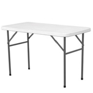 Biely rozkladací cateringový stôl 122x61cm do 130kg