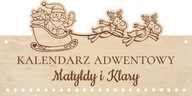 Adventný kalendár Santa sob BAZA meno Adventný kalendár Santa sob BAZA meno