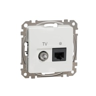 SCHNEIDER DESIGN ZÁSUVKA RJ45 Cat.6 + TV BIELA SCHNEIDER DESIGN ZÁSUVKA RJ45 Cat.6 + TV BIELA