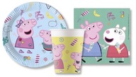 Narodeninová súprava 1-9 narodeninových obrúskov Peppa Pig Cups Narodeninová súprava 1-9 narodeninových obrúskov Peppa Pig Cups