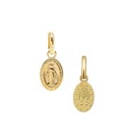 Zázračný zlatý medailón s Pannou Máriou, zlatý 333