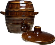2,5 l kameninový sud, hermetický, s vekom 2,5 l kameninový sud, hermetický, s vekom
