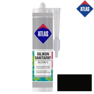 Sanitárny silikón Atlas 204 čierny 280 ml Sanitárny silikón Atlas 204 čierny 280 ml