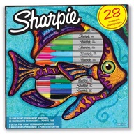 Popisovač SHARPIE FINE sada 28 farieb rybičiek