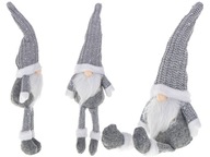 Gnome Dwarf Vianočná dekorácia na stôl pod vianočný stromček okno 47 cm Sivá Gnome Dwarf Vianočná dekorácia na stôl pod vianočný stromček okno 47 cm Sivá