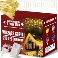 ZÁVESNÉ SVIETIDLÁ ICILS GARLAND SVETELNÁ ZÁCLONA 216 LED VIANOČNÁ 5M ZÁVESNÉ SVIETIDLÁ ICILS GARLAND SVETELNÁ ZÁCLONA 216 LED VIANOČNÁ 5M