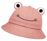 Rybársky KLOBÚK Bucket Hat FROG Frog Čiapka SVETLO RUŽOVÁ Rybársky KLOBÚK Bucket Hat FROG Frog Čiapka SVETLO RUŽOVÁ