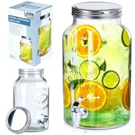 Dóza na pitie s uzáverom a kohútikom, 5,5l, originálny, pevný Vilde Glassware Dóza na pitie s uzáverom a kohútikom, 5,5l, originálny, pevný Vilde Glassware