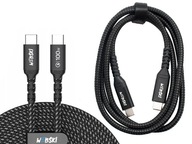 KÁBEL USB-C/USB-C 1 m 100 W NA NABÍJANIE AUDIO VIDEA KÁBEL USB-C/USB-C 1 m 100 W NA NABÍJANIE AUDIO VIDEA