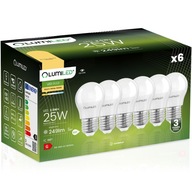6x E27 P40 LED žiarovka 2,5W = 25W 249lm 3000K Teplá 180° LUMILED 6x E27 P40 LED žiarovka 2,5W = 25W 249lm 3000K Teplá 180° LUMILED