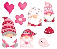 Magnety na chladničku TRWARFS SET Valentínska láska Magnety na chladničku TRWARFS SET Valentínska láska