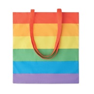 BAVLNENÁ plátenná nákupná taška ECO SHOPPING Rainbow lgbt shopperbag