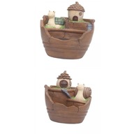 2 kusy Sukulentný kvetináč Retro Garden 2 kusy Sukulentný kvetináč Retro Garden
