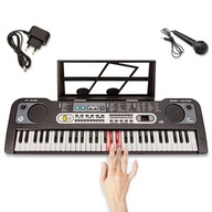 Klávesnica na učenie sa hry OSVETLENIE KEYS Organ s MIKROFÓNOM MQ-6119L