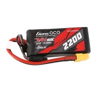 Batéria GensAce G-Tech LiPo 2200mAh 7,4V 60C 2S1P XT60