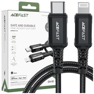 ACEFAST KÁBEL DLHÝ RÝCHLY MFI USB C - LIGHTNING 1,8M 30W 3A ČIERNY ACEFAST KÁBEL DLHÝ RÝCHLY MFI USB C - LIGHTNING 1,8M 30W 3A ČIERNY