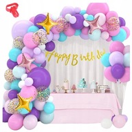 FAREBNÝ BALÓNOVÝ GARLAND MEGA SET NARODENINOVÝ KRST 91 XXL + ZADARMO FAREBNÝ BALÓNOVÝ GARLAND MEGA SET NARODENINOVÝ KRST 91 XXL + ZADARMO