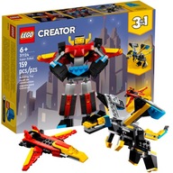LEGO CREATOR SUPER ROBOT 3V1 PRE DETI 6, 7 ROKOV
