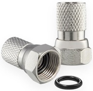 100 ks F PLUG 6,8mm RG6 konektor s gumeným tesnením 100 ks F PLUG 6,8mm RG6 konektor s gumeným tesnením