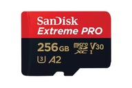 256 GB SanDisk Extreme PRO 200/140 micro SD karta