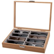 Box s 8 priehradkami na okuliare alebo príslušenstvo
