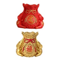2 ks Lucky Bags Čínska živicová dekorácia na stôl