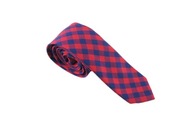 Pánska ležérna károvaná kravata do práce počas sviatkov