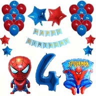 SADA BALÓNOV K 4. NARODENINÁM SPIDERMAN MODRÁ SADA BALÓNOV K 4. NARODENINÁM SPIDERMAN MODRÁ