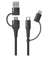 RÝCHLO NABÍJANÝ IPHONE 3 V 1 s viacnásobným USB-C AMiO RÝCHLO NABÍJANÝ IPHONE 3 V 1 s viacnásobným USB-C AMiO