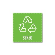 Nálepka recyklácia segregácia SKLO 15cm