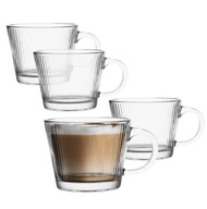 Poháre na kávu na latte, sklenené hrnčeky Altom Design Selena, 370 ml, 4 kusy Poháre na kávu na latte, sklenené hrnčeky Altom Design Selena, 370 ml, 4 kusy