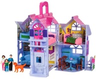Vidiecka skladacia vila domček pre bábiky