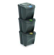 Sada košov pre segregáciu Sortibox 3x25L Great Wasster Content Sada košov pre segregáciu Sortibox 3x25L Great Wasster Content