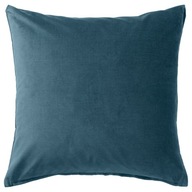 IKEA SANELA dekoračná obliečka na vankúš 50x50 tmavomodrý bavlnený zamat IKEA SANELA dekoračná obliečka na vankúš 50x50 tmavomodrý bavlnený zamat