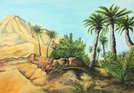 Pozadie pre betlehem 'Palmy' - 70x100cm