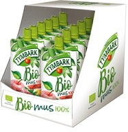 Tymbark BIO mousse jablko jahoda banán 12x 100g Tymbark BIO mousse jablko jahoda banán 12x 100g