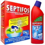 SEPTIFOS 1,2kg + WC gél 750 Nová receptúra ​​SZAMBO