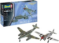 Stavebnica modelu Revell ME262 & P-51B Stavebnica modelu Revell ME262 & P-51B