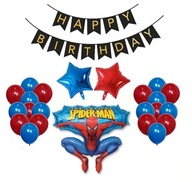 Narodeninové balóniky Spider-man Všetko najlepšie k narodeninám Banner Narodeninové balóniky Spider-man Všetko najlepšie k narodeninám Banner